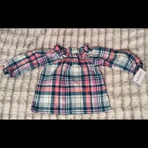 Baby girls Carter’s plaid shirt
